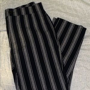 Black grey striped pants Tillys